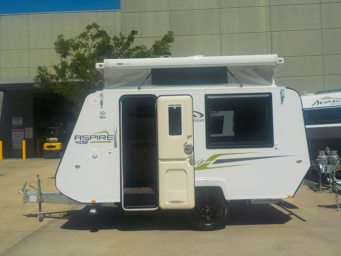 New pop top caravans with shower toilet
